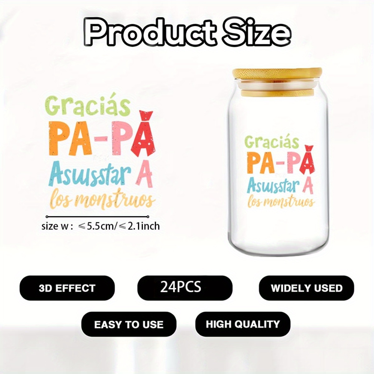 24Pcs/Set Father's Day Quotes  – обзор и цена Rdta Tank Glass