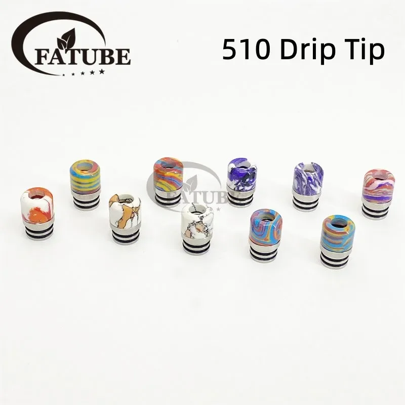 1PC/10PCS 510 Stainless Steel  – обзор и цена Drip Tip Resin