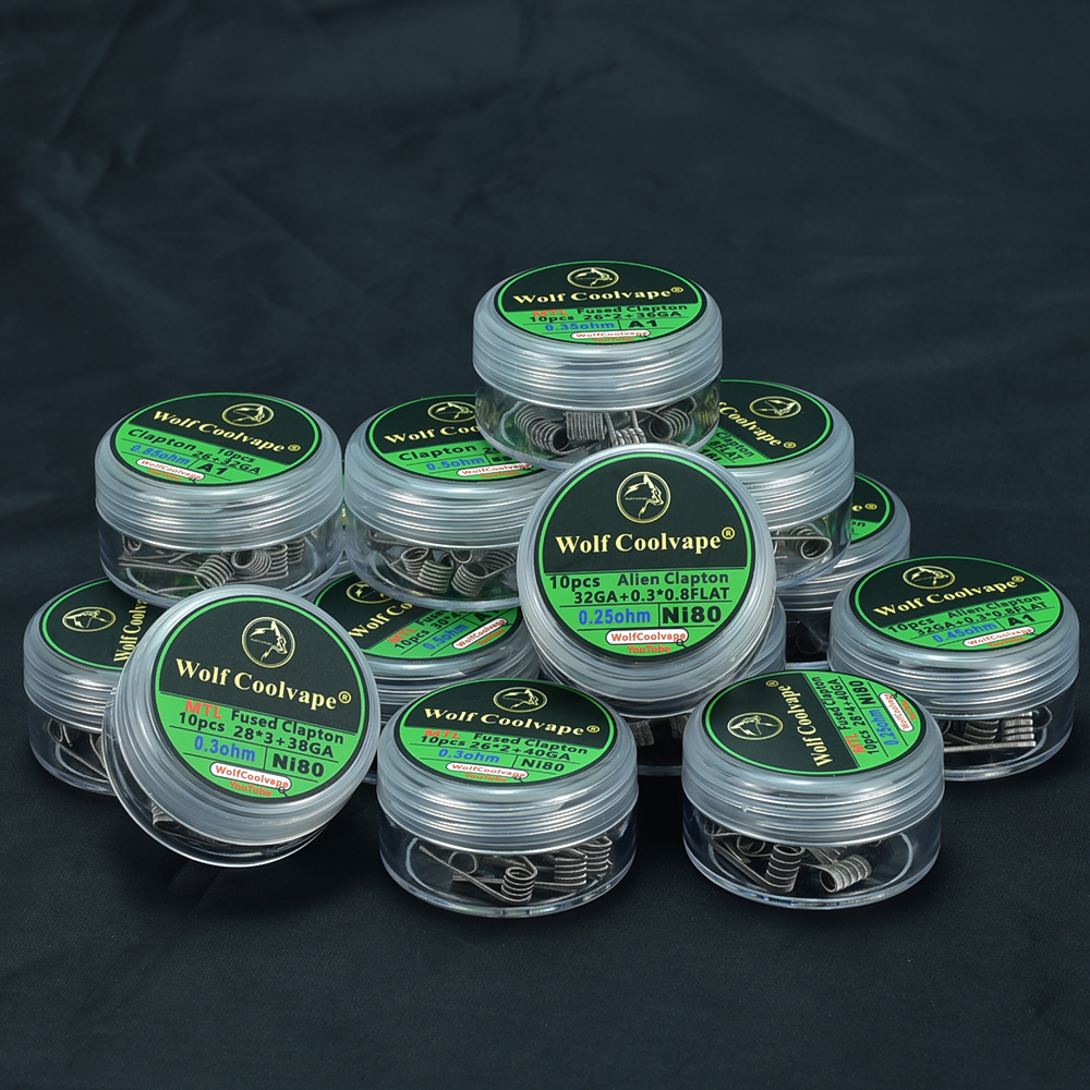 10pcs NI80/SS316L/A1 mtl Alien – обзор и цена Accessories For Vaping