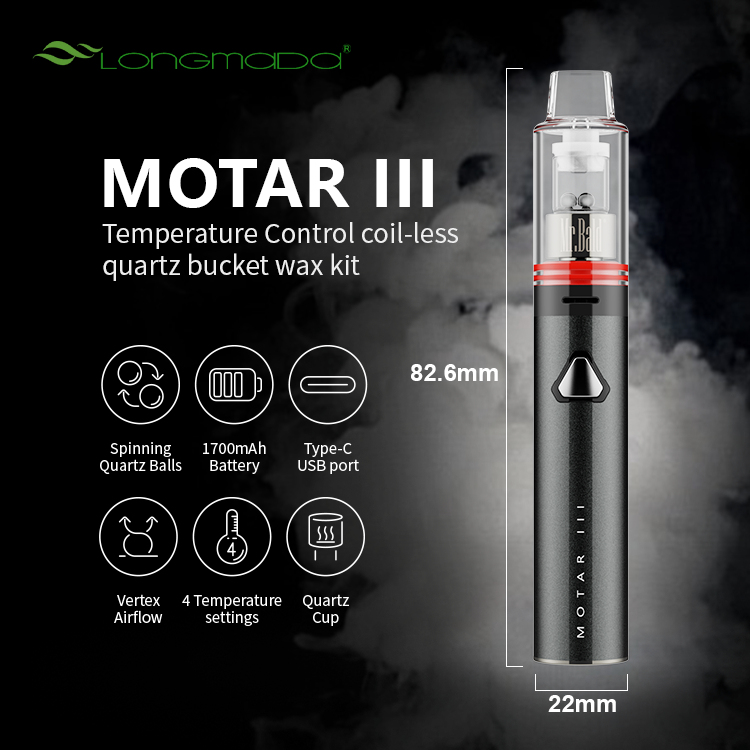 Longmada Motar III 3 Wax Pen K – обзор и цена Dry Herb Vaping Accessories