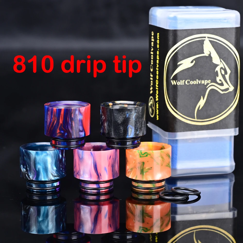 Wolfcoolvape 5PCS 810 Resin Dr – обзор и цена Drip Tip Resin