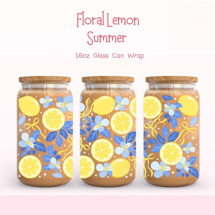 Lemon Floral UV DTF Transfer S – обзор и цена Rdta Tank Glass
