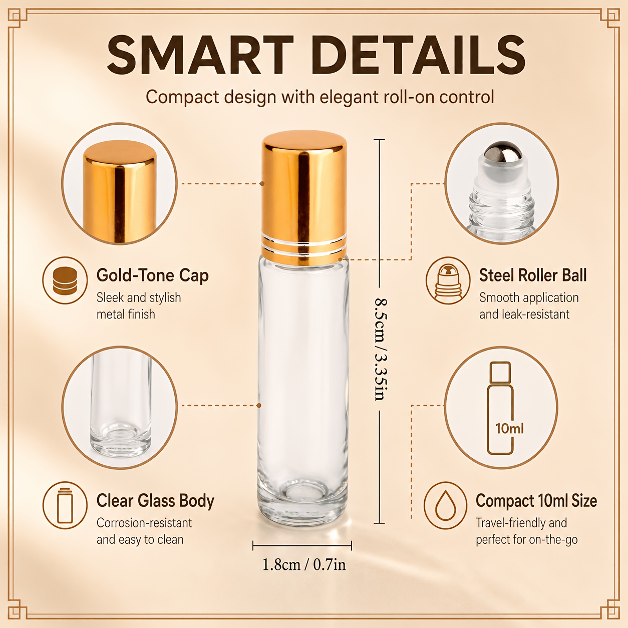 7/14pcs Glass Roll on Bottle 1 – обзор и цена Juice Bottle Dropper