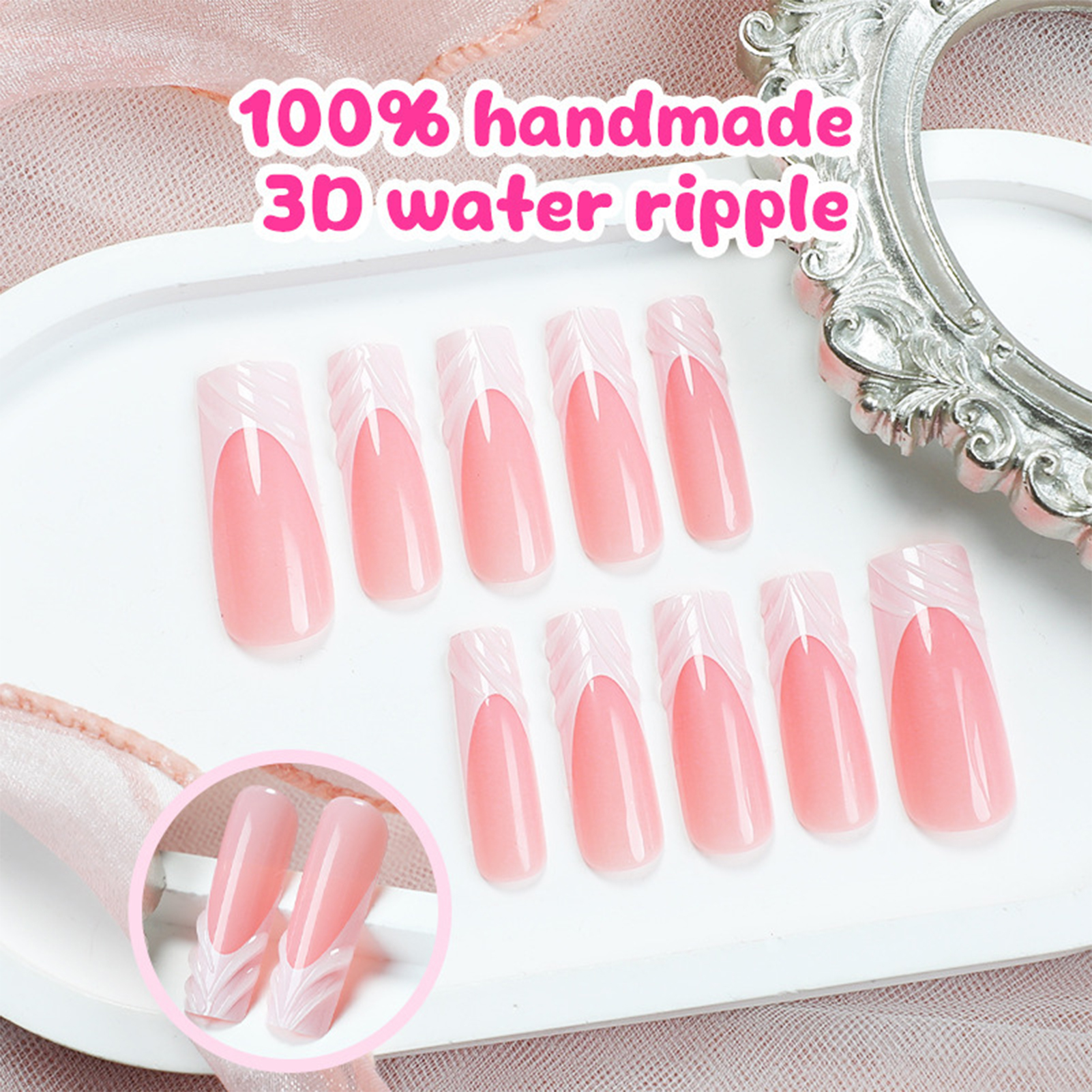 24Pcs Long Square Head Nails S – обзор и цена Drip Tip Resin