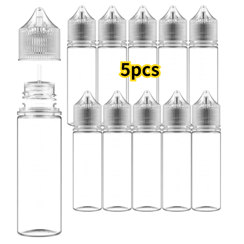 5PCS 30ml-120ml PET Clear Drop – обзор и цена Juice Bottle Dropper