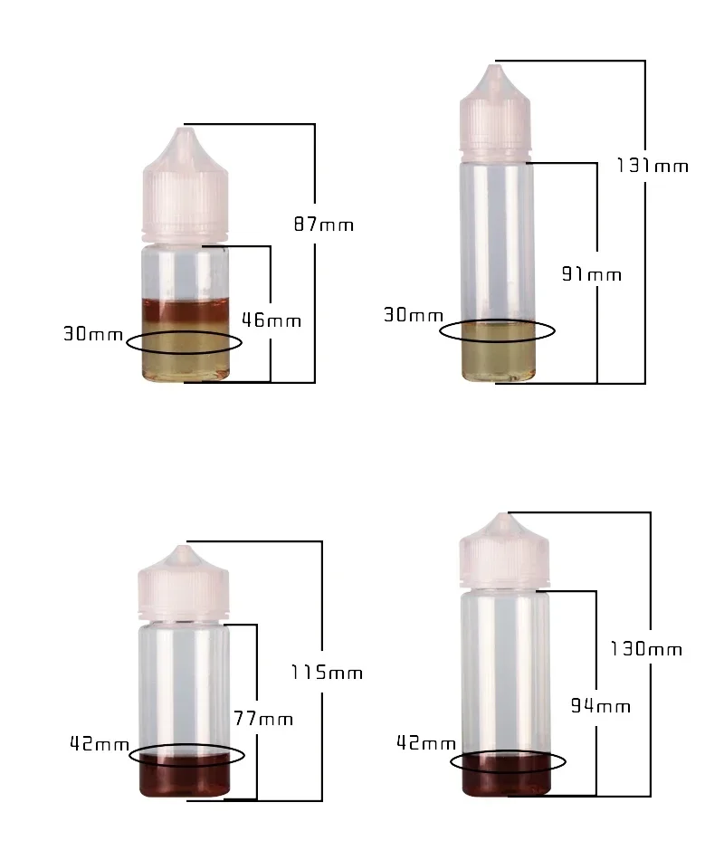 5PCS 30ml-120ml PET Clear Drop – обзор и цена Juice Bottle Dropper