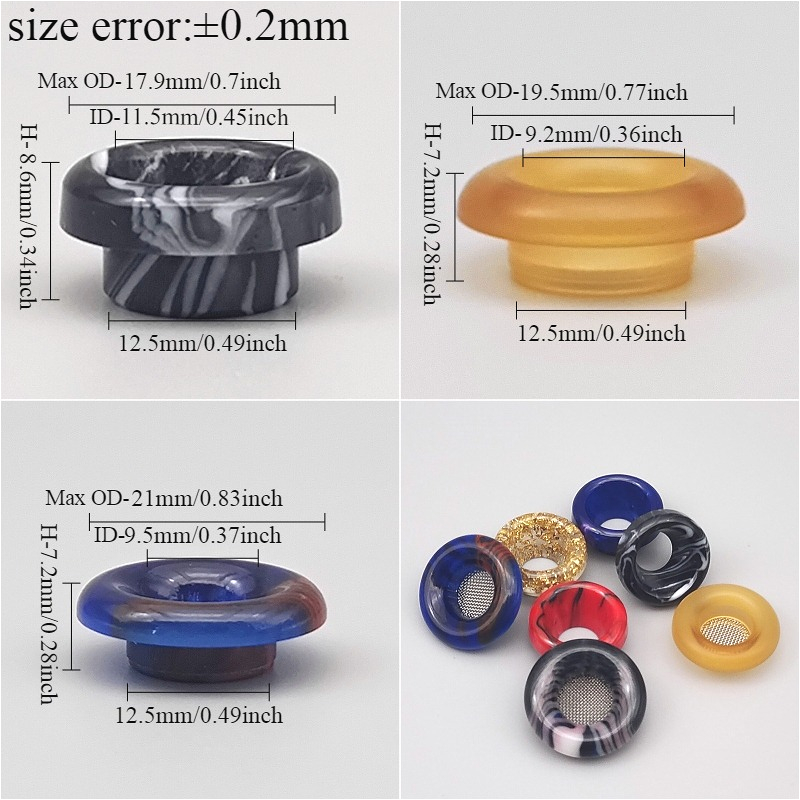 1PC 810 Short-Style Resin Drip – обзор и цена Drip Tip Resin