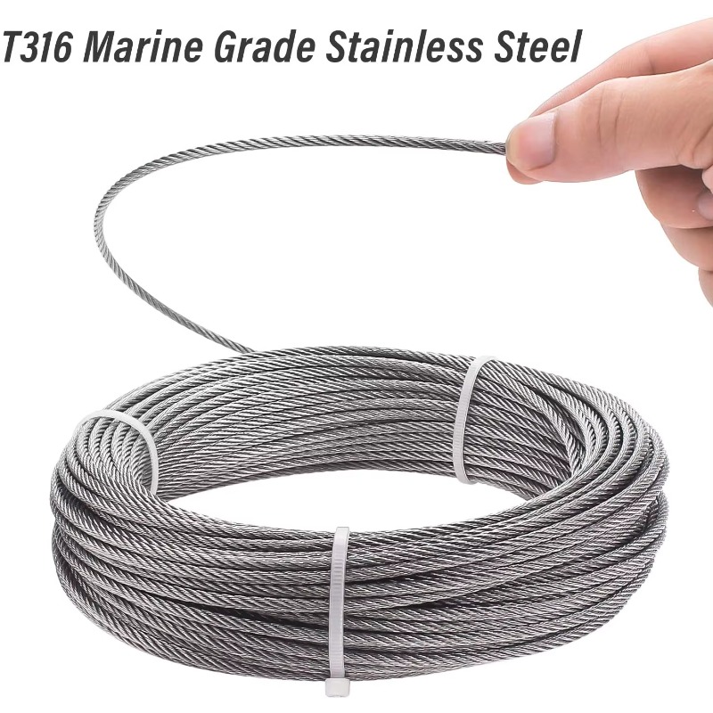 Wire Rope 7X19 Diameter 3.18mm – обзор и цена Stainless Wire Ss316
