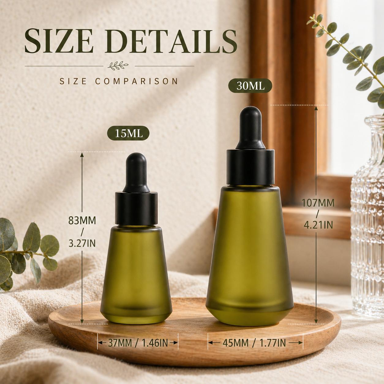 15ml 30ml Frosted Olive Green  – обзор и цена Juice Bottle Dropper