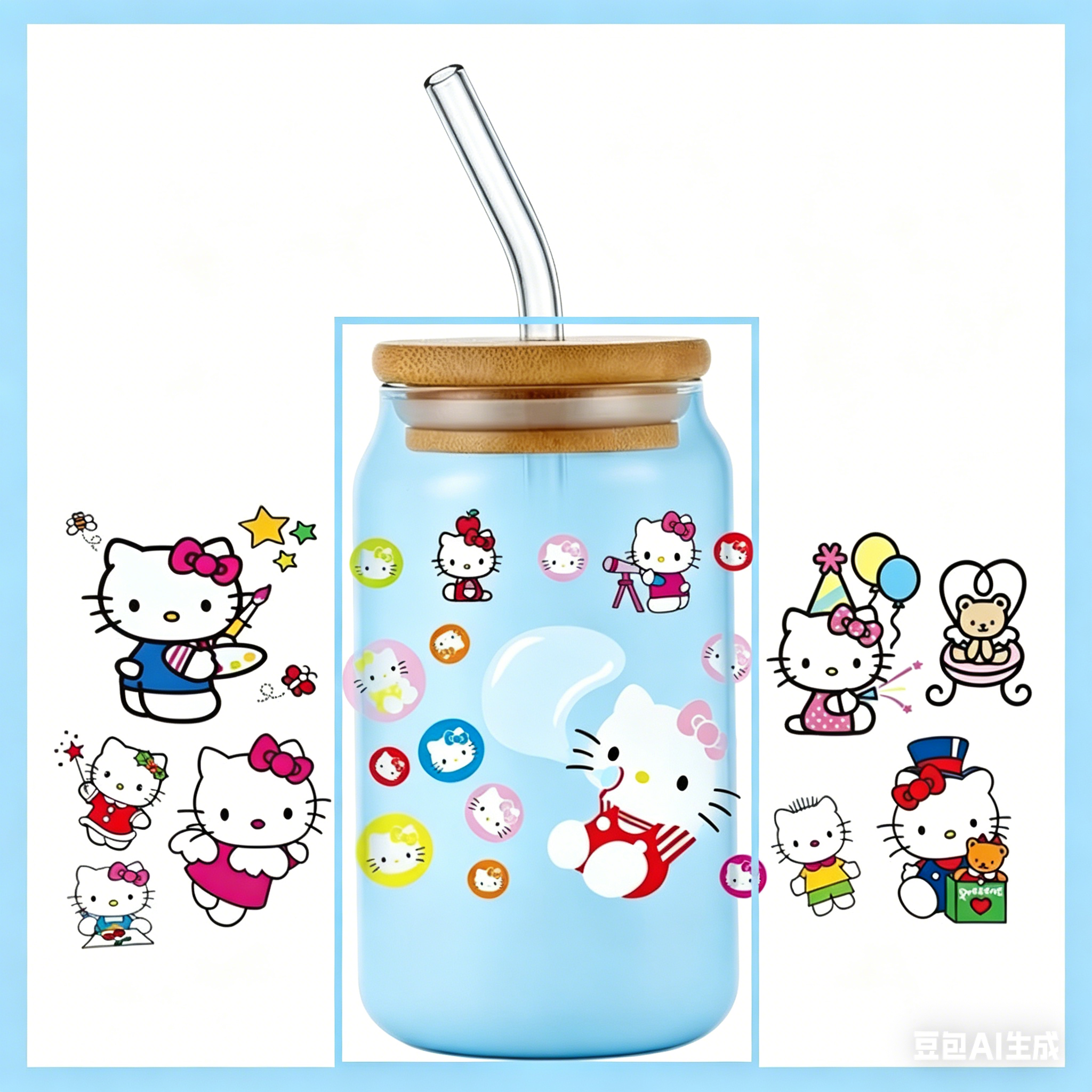 popular Kitty design 16oz 3D u – обзор и цена Rdta Tank Glass