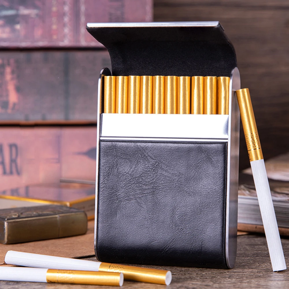 Leather Metal Cigarette Case,  – обзор и цена Smoking & Vaping Accessories