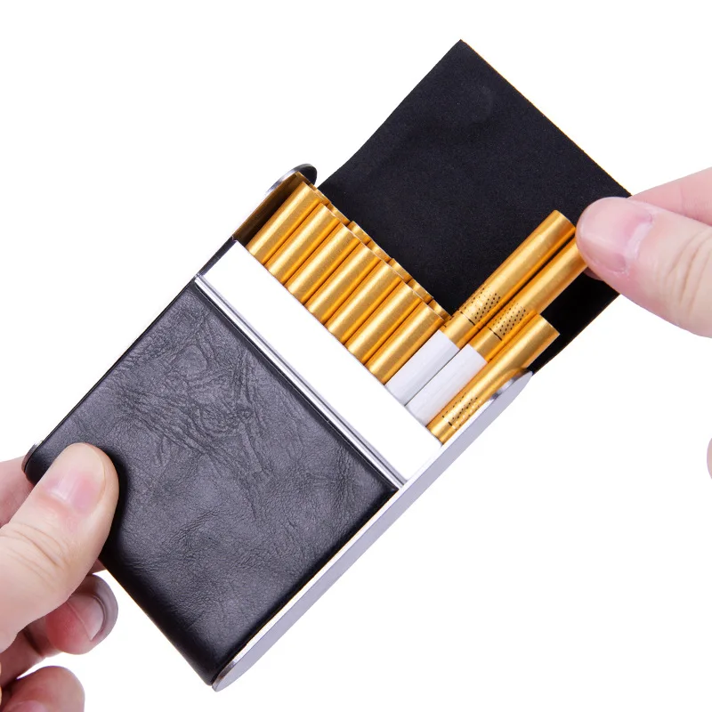 Leather Metal Cigarette Case,  – обзор и цена Smoking & Vaping Accessories