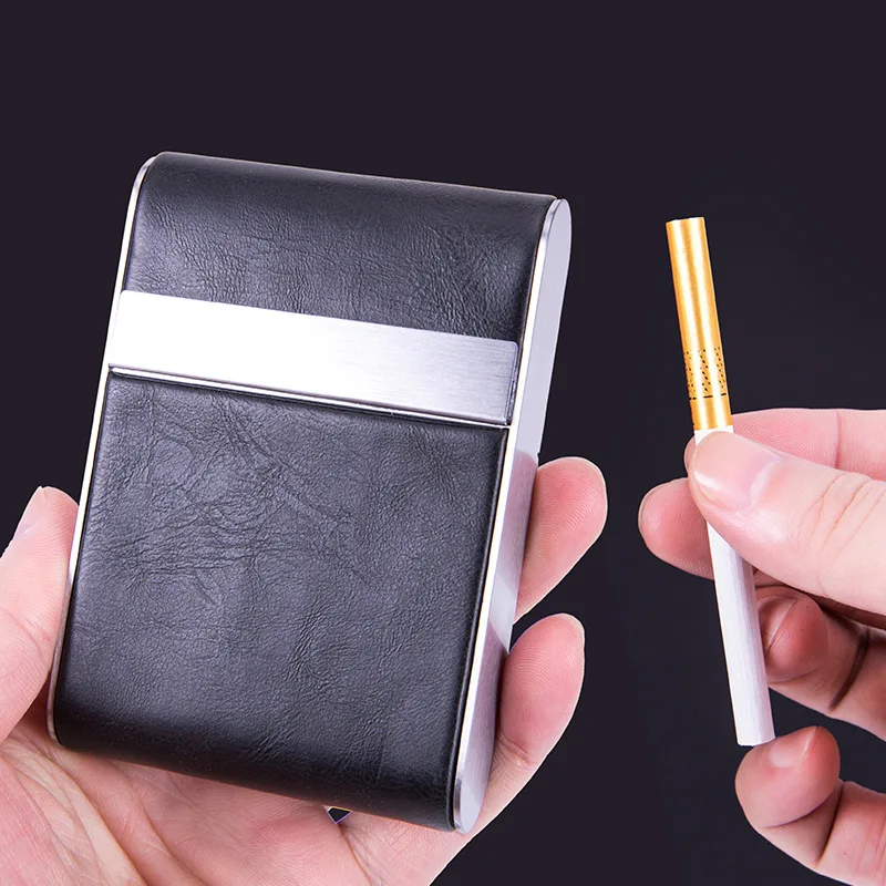 Leather Metal Cigarette Case,  – обзор и цена Smoking & Vaping Accessories