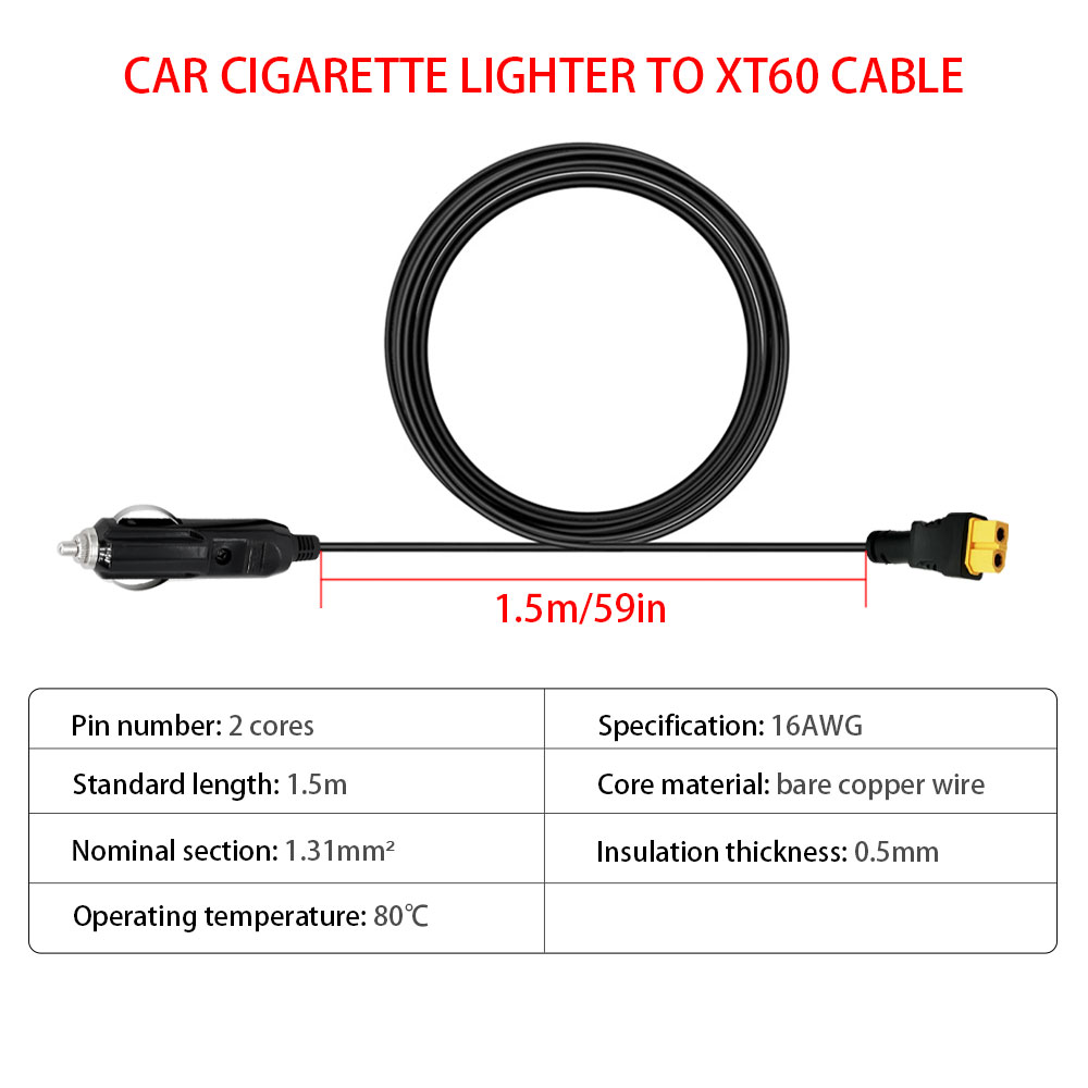 XT60 16AWG Plug Car Cigarette  – обзор и цена Accessories Experts Vape